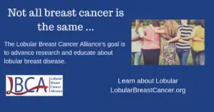 Lobular Breast Cancer Alliance Goal and website 