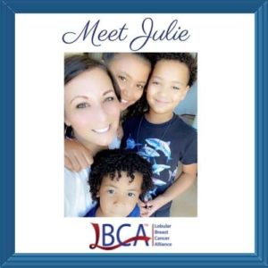 Woman with metastatic ILC and her children