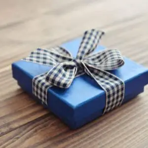 gift box on a desk