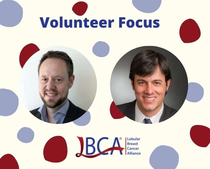 Drs. Patrick Derksen and Otto Metzger shown in Volunteer Focus frame