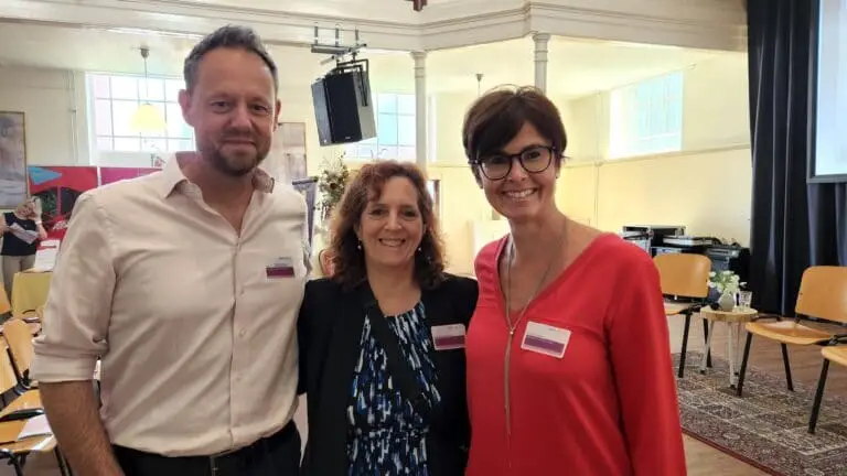 Dr. Patrick Derksen, Laurie Hutcheson, Dr. Christine Desmedt at ILC Symposium