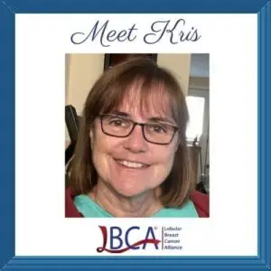 Photo of met ILC patient Kris in frame