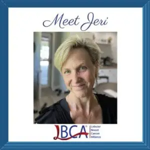 Photo of Jeri who has ILC in a frame