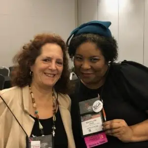 Lobular Breast Cancer Alliance Executive Director Laurie Hutcheson and ILC Advocate Megan-Claire Chase