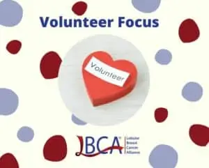Heart with word volunteer inside