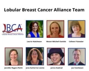 Members of the Lobular Breast Cancer Alliance team