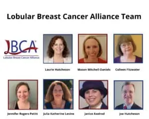 Members of the Lobular Breast Cancer Alliance team