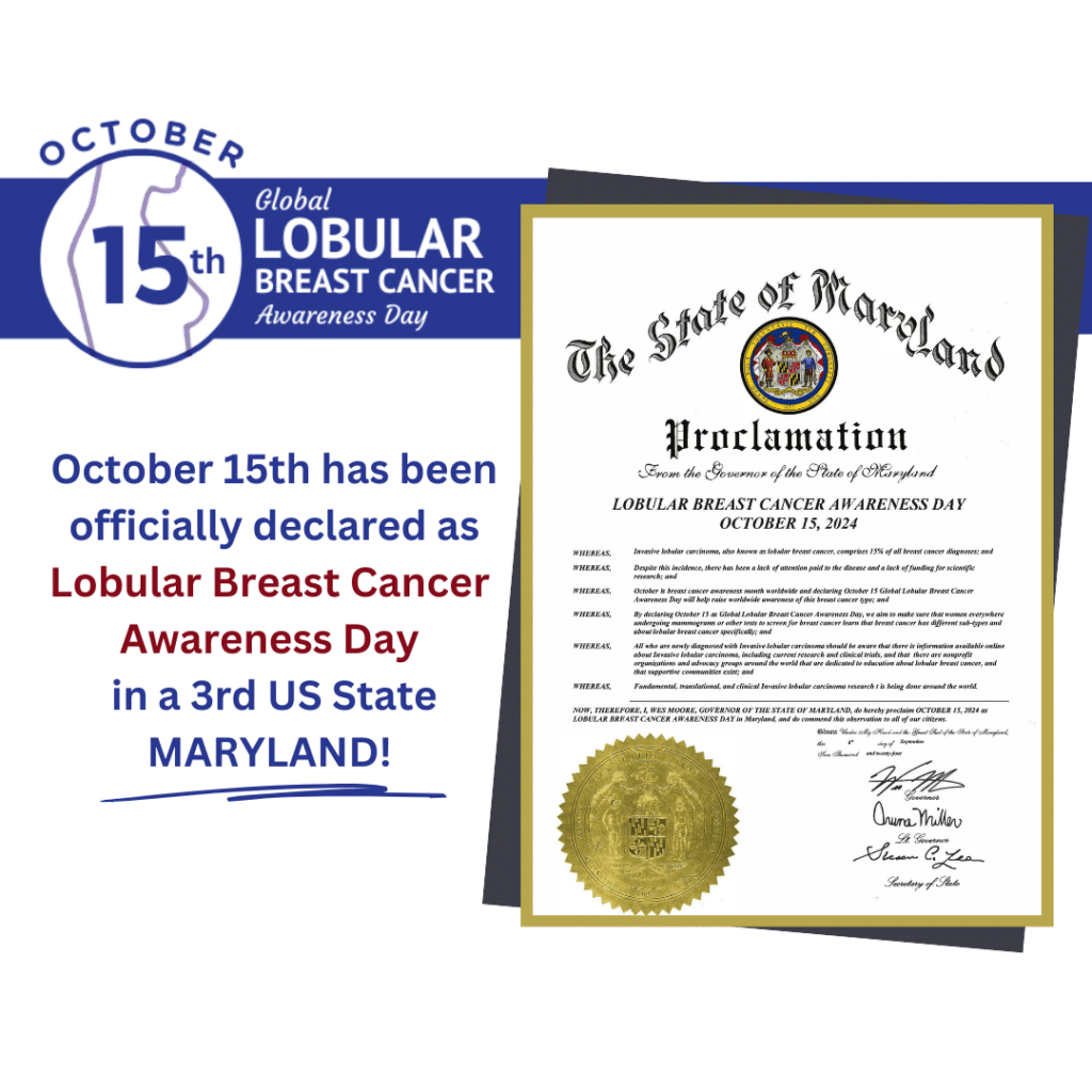 October 15th Inaugural Global Lobular Breast Cancer Awareness Day ...
