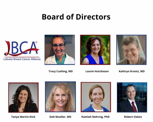 Seven members of Lobular Breast Cancer Alliance board of directors