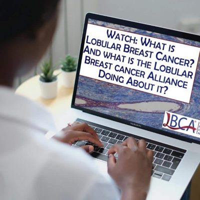 woman watching LBCA video on computer