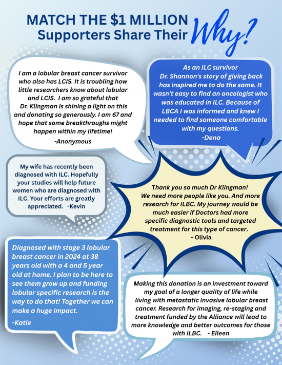 Match the $1 Million Supporters Share Their WHY