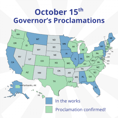 Proclamations Map 10/23/2025